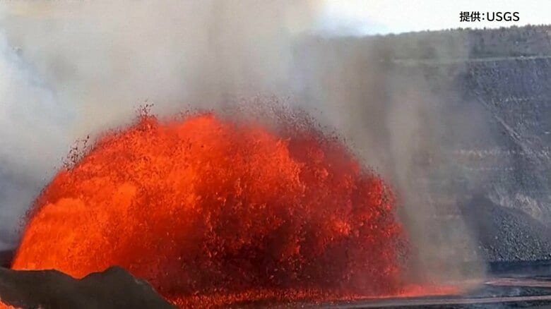 噴き上がる溶岩は高さ150メートルにも　ハワイ島のキラウエア火山が再び噴火　去年12月から続く噴火は今回で32回目｜FNNプライムオンライン