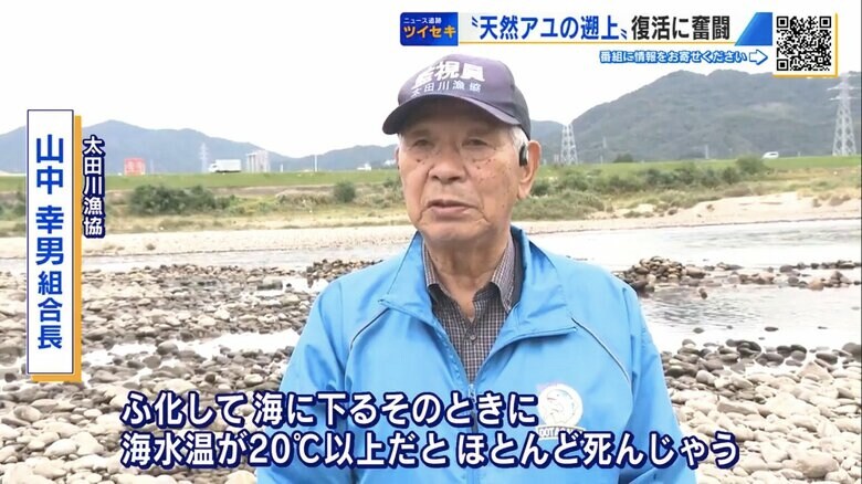 太田川漁協の山中幸男組合長