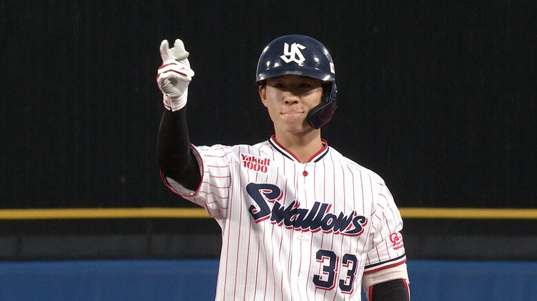 タイムリーを打った内山壮真