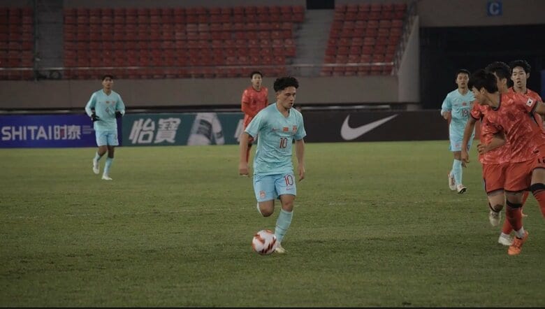 中国16歳以下代表の選手（提供：中国サッカー協会）