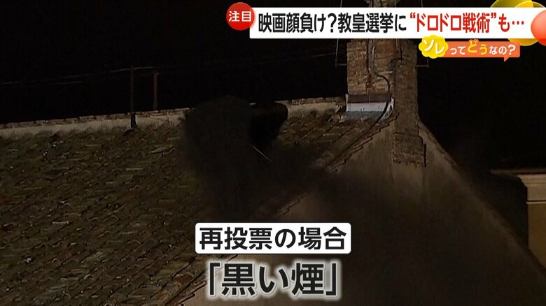教皇が決まらず投票が続く場合は「黒い煙」で外部に告知