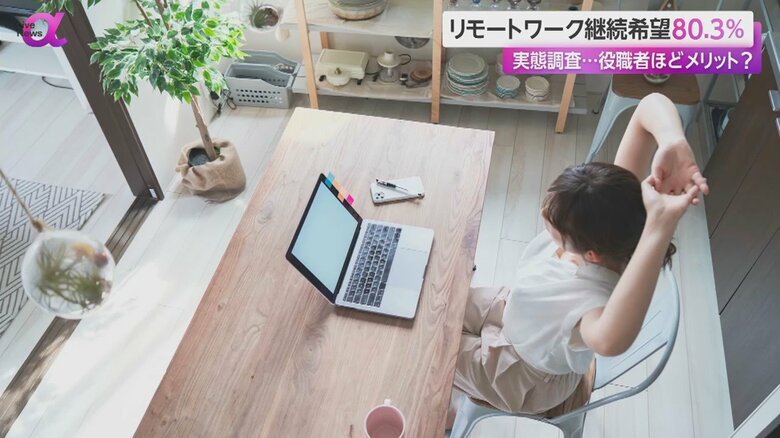 リモートワークの様子