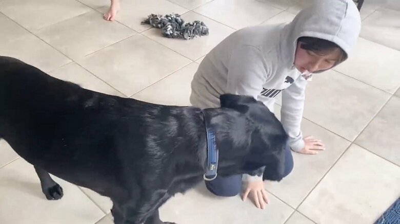 「兄ちゃんがご褒美もらってる･･･」