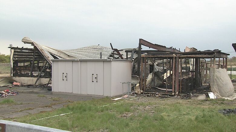 全焼した犬舎