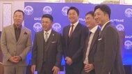 藤川監督や新井監督も出席…中日の元監督・谷繁元信さんの野球殿堂入り記念パーティー 井上監督ら豪華メンバーが祝う