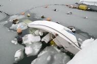 【速報】積雪による“雪の重み”か　プレジャーボート６隻が「沈没」　兵庫・豊岡市