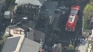 住宅全焼し3人搬送 放火か 現場から男が逃走 愛知・小牧市
