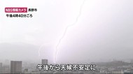 大気の状態が不安定に 長野県内の一部で『ひょう』や雷雨