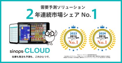 在庫最適化30年のシノプス、需要予測ソフトウェア市場でシェアNo.1を獲得