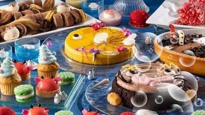 チンアナゴがティラミスからひょっこり　水族館の「推し」をスイーツで味わう新体験ブッフェ　おすすめはチョコで体の模様を表現した深海魚のプリン　「うおすいーつ」が開催中