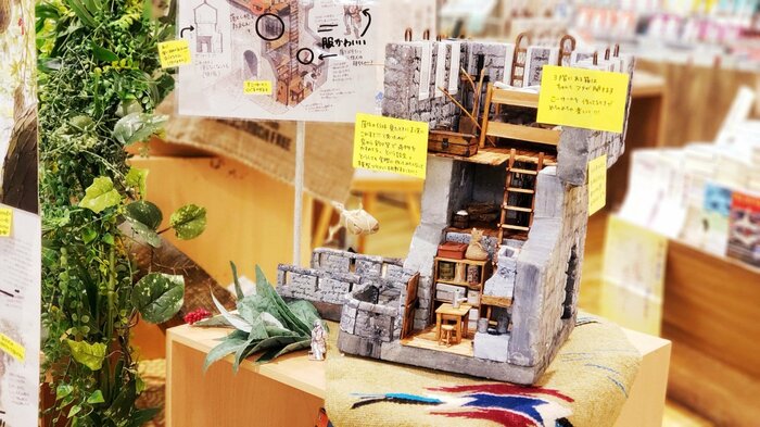 「悪戯好きな橋塔守」のミニチュア