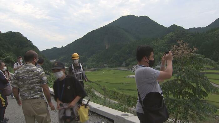 この棚田の景色もBRTで楽しむことができる