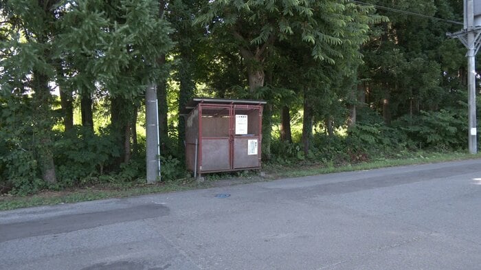 グループホームの向かいにあるごみ集積所