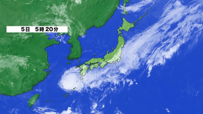 衛星画像・5日午前5時20分