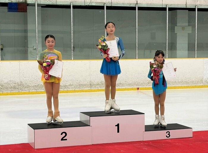 ノービスB女子表彰台（中部選手権）