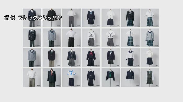 20校以上の中学、高校に呼びかけ寄せられた制服（提供：フレックスジャパン）