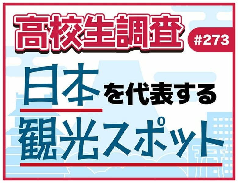 高校生が選ぶ日本を代表する観光スポットランキング【高校生調査】