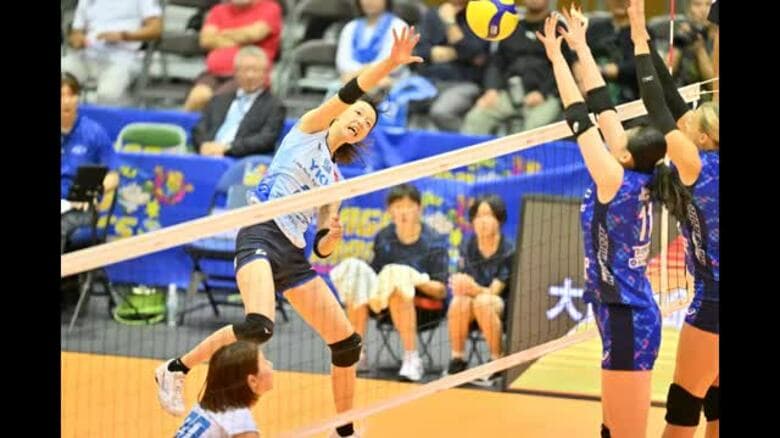 アクア３連勝！フルセットの激闘制す 埼玉上尾にセットカウント３－２で勝利｜FNNプライムオンライン