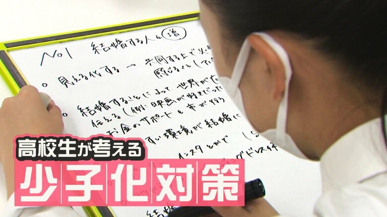高校生が考える“少子化対策”とは!?まとめた意見を市長へ！「結婚へのイメージ膨らませるためSNS活用を」｜FNNプライムオンライン