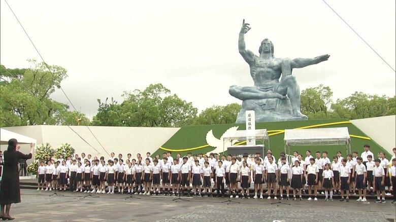 被爆80年の『長崎原爆の日』　平和宣言で核戦争への危機感訴え「人類存亡の危機が差し迫っている」｜FNNプライムオンライン