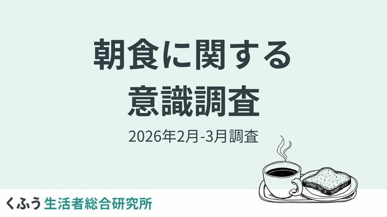 【新年度・朝食調査】安くて手軽な「パン派」が腹持ち重視の「ご飯派」を上回る！米の価格高騰が朝食の選択に影響を与える面も