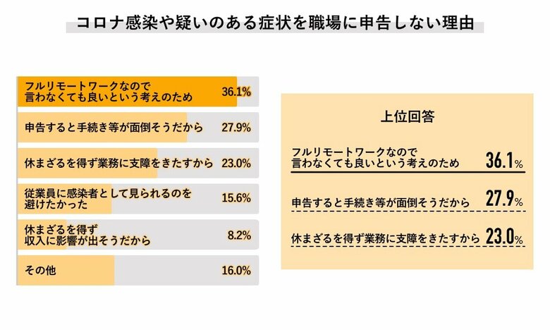 申告しない理由（画像提供：株式会社ライボ）