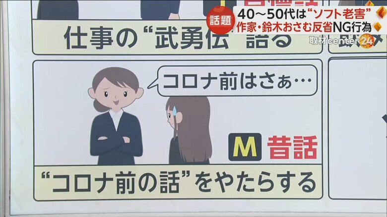 コロナ前の話をやたらとするのは「MJS」の「M」昔話