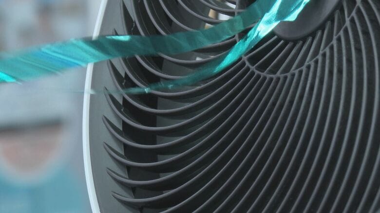 扇風機やサーキュレーターで空気を撹拌