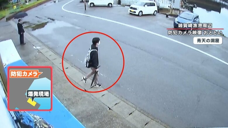 岸田首相を乗せた車列が向かった方へ歩いて行く