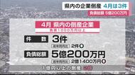 「小規模企業を中心に倒産増える可能性」4月の企業倒産3件　負債総額は5億円超に増加【佐賀県】