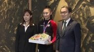 「努力してメンバーの座をつかみたい」ロス五輪出場決定の新体操日本代表・眞鍋凛選手が知事を表敬【香川】