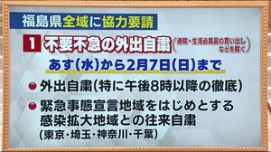 福島県独自の『新型コロナウイルス緊急対策期間』 協力要請の内容を改めて整理