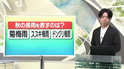 【天気／山形】天気ふりかえり＆秋の長雨を表す言葉はどれ？　中村友祐気象予報士の予報(1)