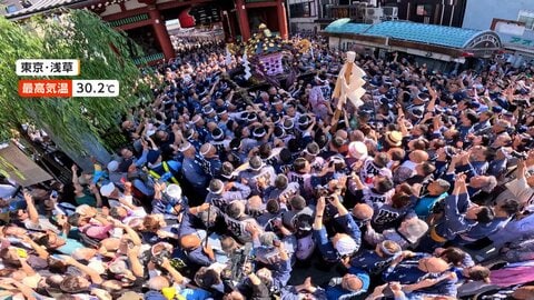 東京都心で今年初「30.2℃」　真夏日各地で200地点　夏の風物詩「三社祭」で熱いにぎわい　18日以降“猛暑日”の可能性も
