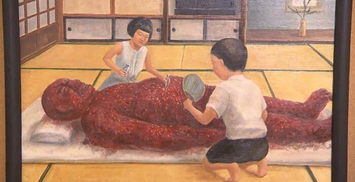 木村さんの体験談をもとに広島の高校生が描いた絵