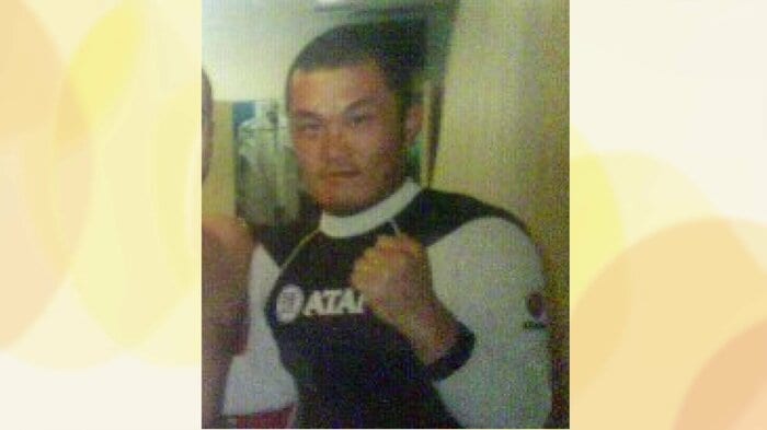 格闘家だった頃の田畑さん（画像提供：本人）