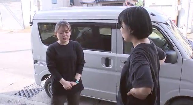 力武未歩さん（左）と片岡さん