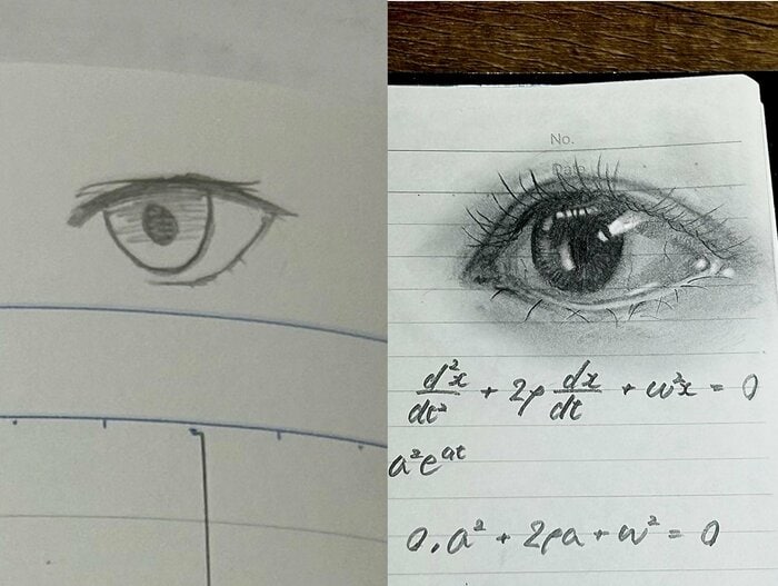 左:小学生の頃 右:10年後の現在 (提供:あぱる。とさん)