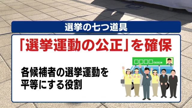 選挙運動の公正確保の役割も