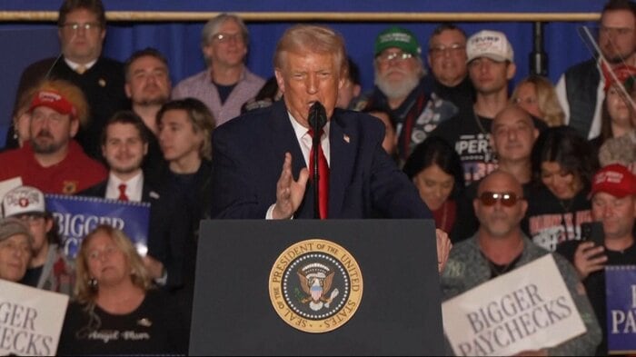 物価高対策や減税などの実績をアピール（12月9日）