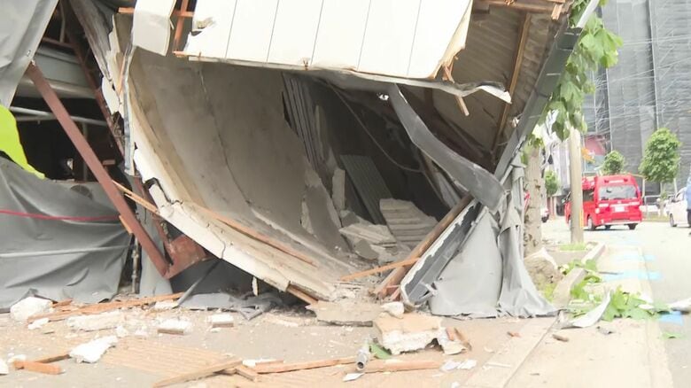 死亡の1人はインドネシア国籍の技能実習生　「直前にミシミシと音が…」解体工事中の空き店舗が崩落し2人死亡　福岡・久留米市｜FNNプライムオンライン
