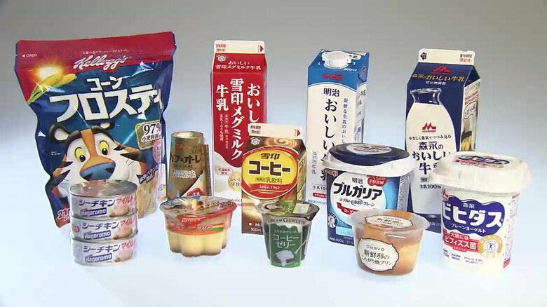 8月1日から乳製品など1102品目が値上げ…ファミマは「だいたい40％」増量キャンペーンを実施｜FNNプライムオンライン