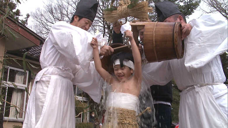 厳寒の中、子どもが冷水を浴びる！...東北の奇祭「やや祭り」に6歳男児が初チャレンジ!【山形発】