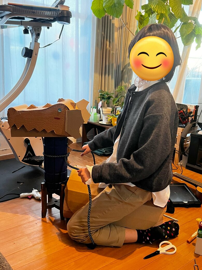 歴史関係以外の作品を作ることも。こちらはドラゴン