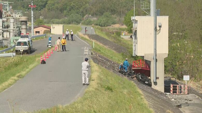 事故現場（2025年4月）