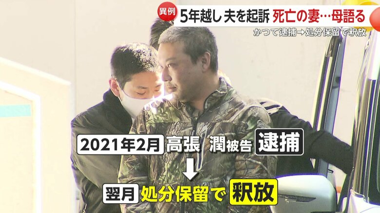 高張潤被告を逮捕していたが、2021年3月に処分保留で釈放されていた