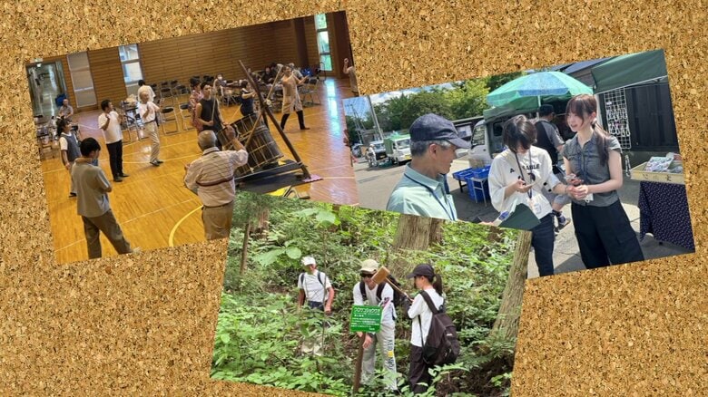 ワークキャンプの様子（提供：秋田県地域づくり推進課）