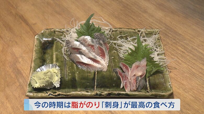 イワシの刺身 2023年は脂がのっているという