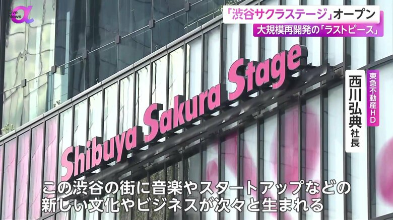 「渋谷サクラステージ」の看板