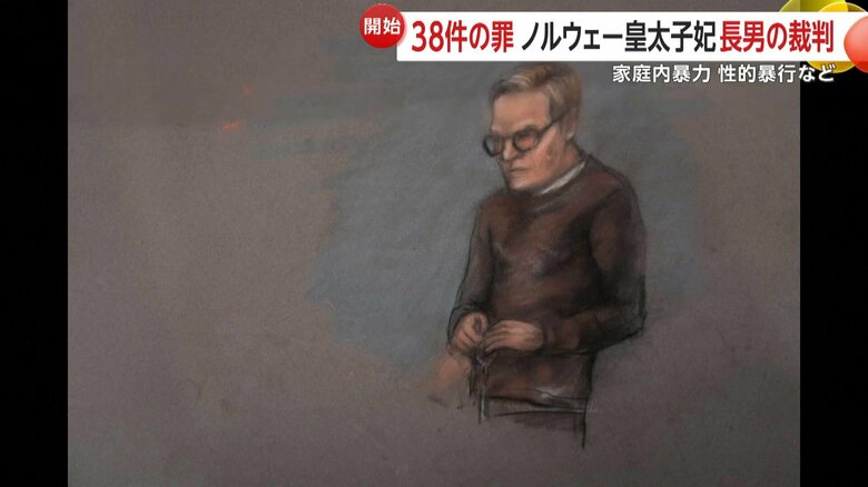 法廷でのホイビー被告の様子